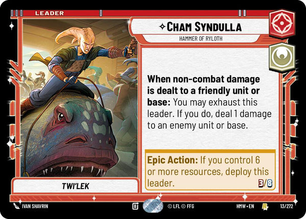 Cham Syndulla - Hammer of Ryloth (HMW 13/272) - Star Wars Unlimited