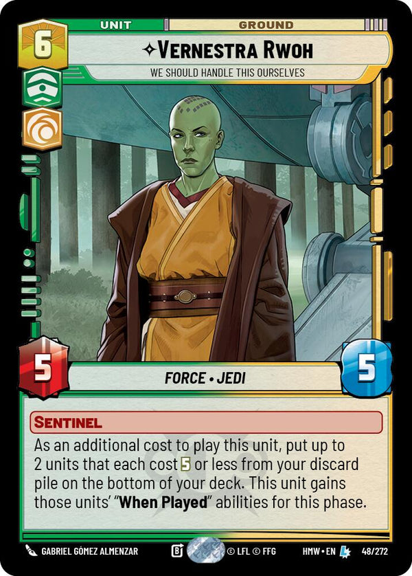 Vernestra Rwoh - We Should Handle This Ourselves (HMW 48/272) - Star Wars Unlimited