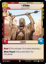 A'Koba - Restless Raider (HMW 52/272) - Star Wars Unlimited