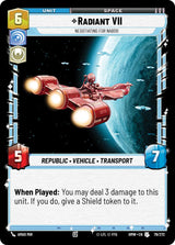 Radiant VII - Negotiating for Naboo (HMW 79/272) - Star Wars Unlimited