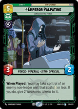 Emperor Palpatine - Consolidating Power (HMW 110/272) - Star Wars Unlimited