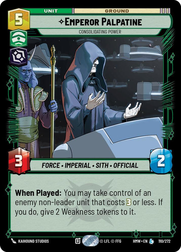 Emperor Palpatine - Consolidating Power (HMW 110/272) - Star Wars Unlimited