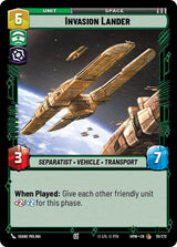 Invasion Lander (HMW 111/272) - Star Wars Unlimited