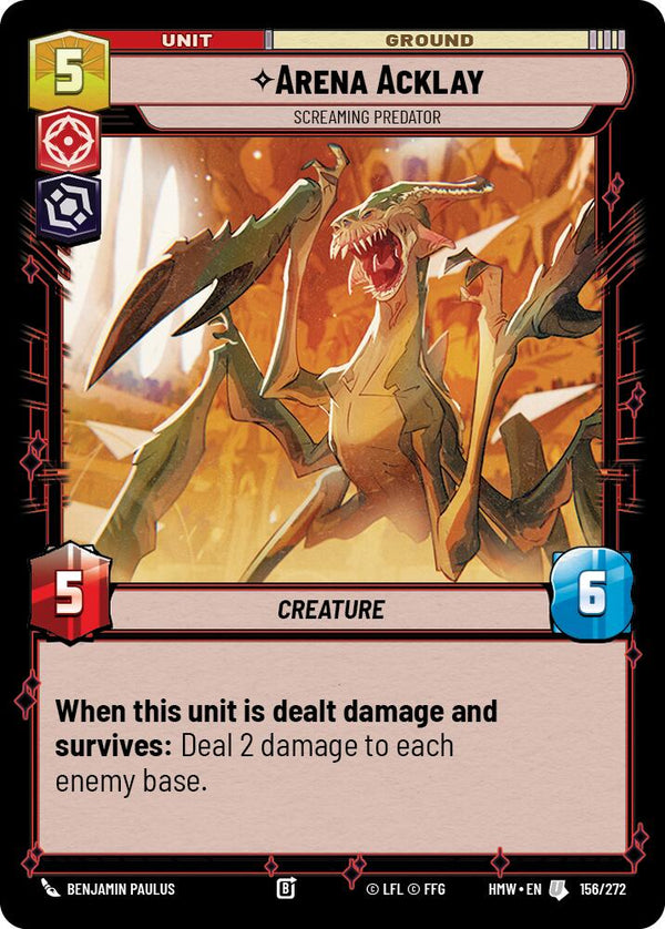 Arena Acklay - Screaming Predator (HMW 156/272) - Star Wars Unlimited