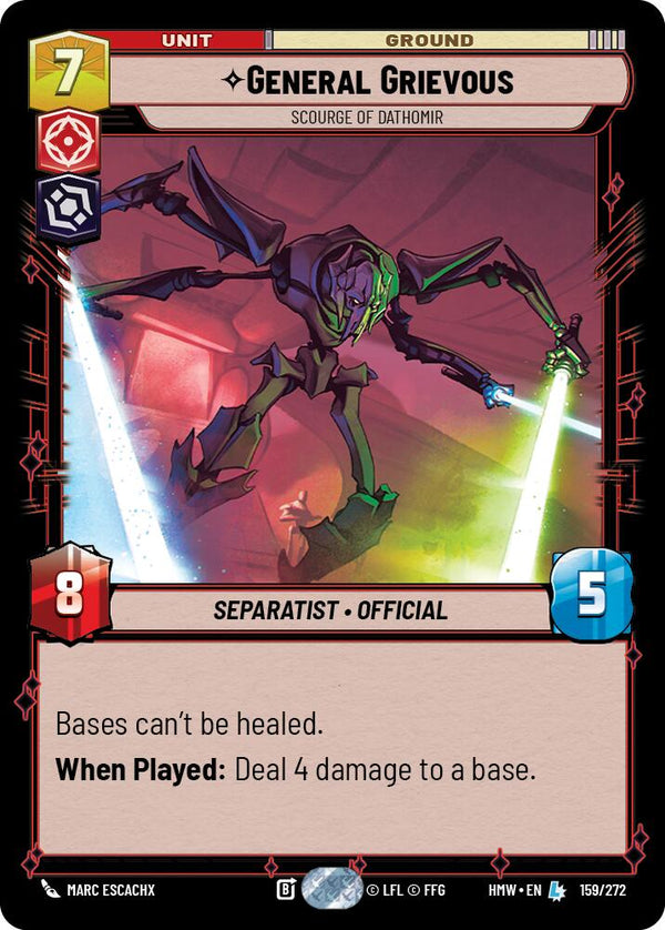 General Grievous - Scourge of Dathomir (HMW 159/272) - Star Wars Unlimited