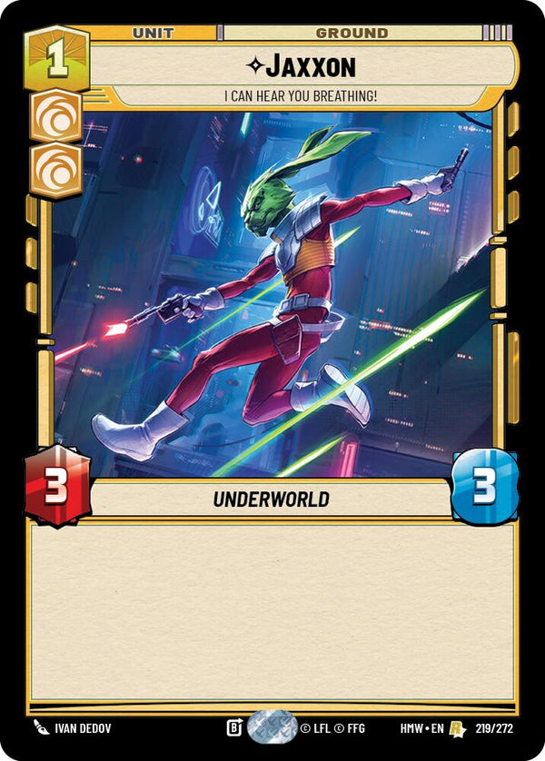 Jaxxon - I Can Hear You Breathing! (HMW 219/272) - Star Wars Unlimited