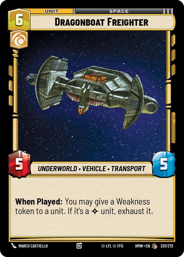 Dragonboat Freighter (HMW 231/272) - Star Wars Unlimited