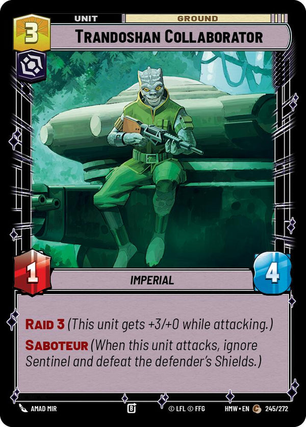 Trandoshan Collaborator (HMW 245/272) - Star Wars Unlimited