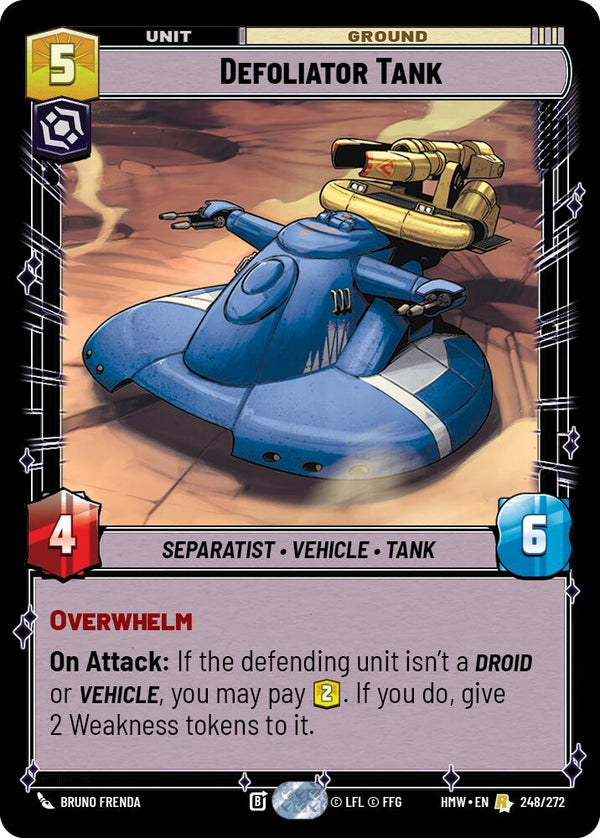Defoliator Tank (HMW 248/272) - Star Wars Unlimited