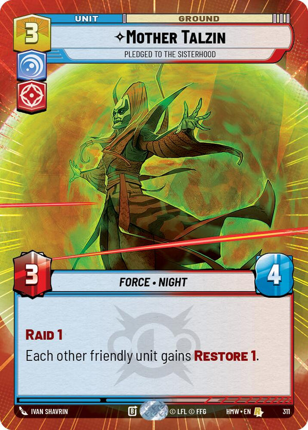 Mother Talzin - Pledged to the Sisterhood (Hyperspace) (HMW 311) - Star Wars Unlimited