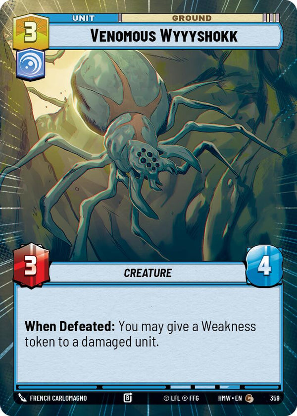 Venomous Wyyyshokk (Hyperspace) (HMW 359) - Star Wars Unlimited