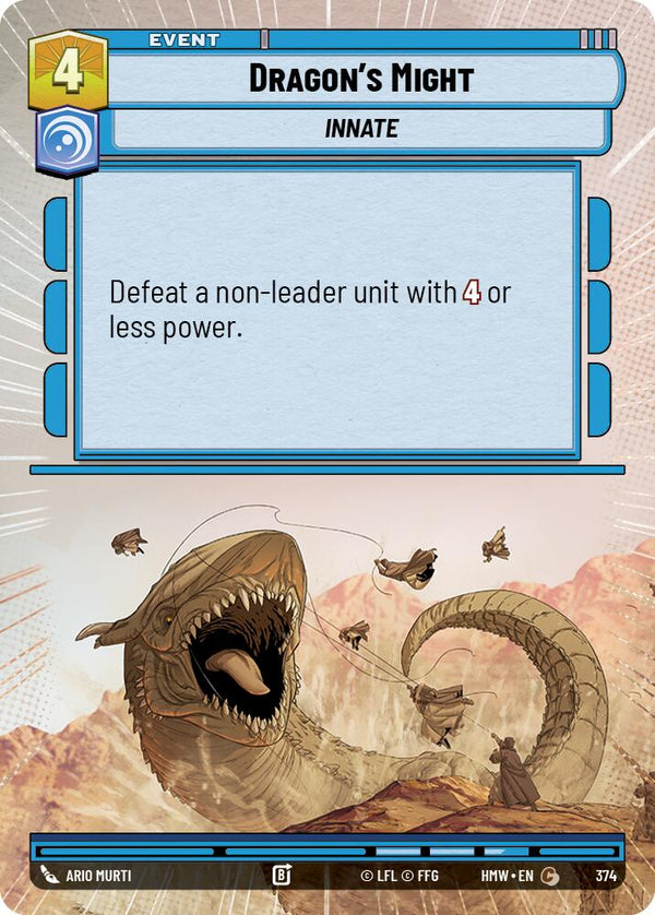 Dragon's Might (Hyperspace) (HMW 374) - Star Wars Unlimited
