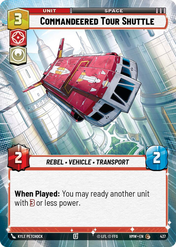 Commandeered Tour Shuttle (Hyperspace) (HMW 437) - Star Wars Unlimited