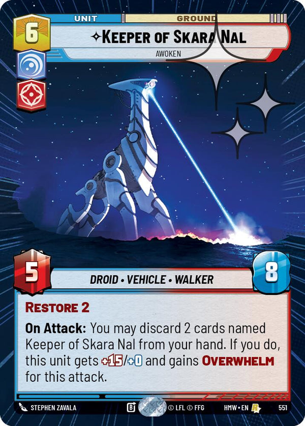 Keeper of Skara Nal - Awoken (Hyperspace Foil) (HMW 551) - Star Wars Unlimited