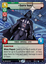 Darth Vader - Any Methods Necessary (Hyperspace Foil) (HMW 553) - Star Wars Unlimited