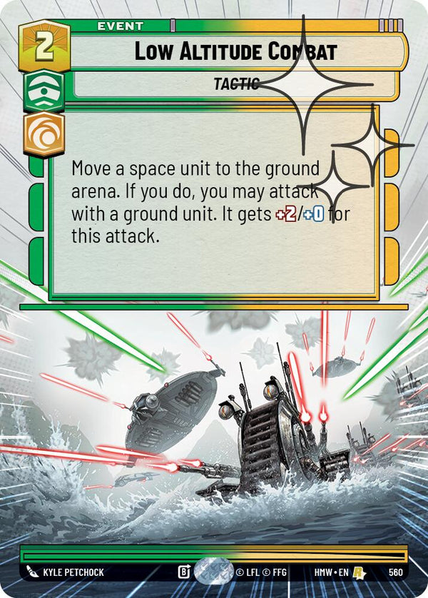 Low Altitude Combat (Hyperspace Foil) (HMW 560) - Star Wars Unlimited