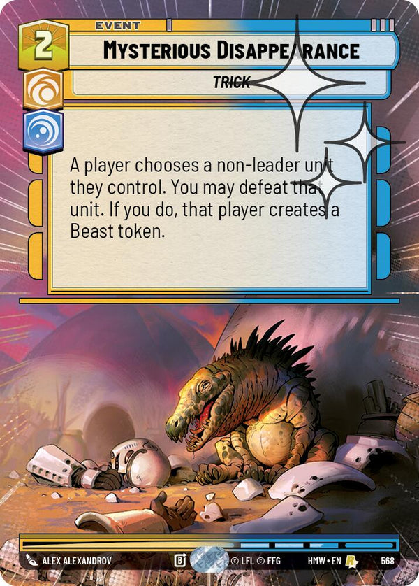 Mysterious Disappearance (Hyperspace Foil) (HMW 568) - Star Wars Unlimited