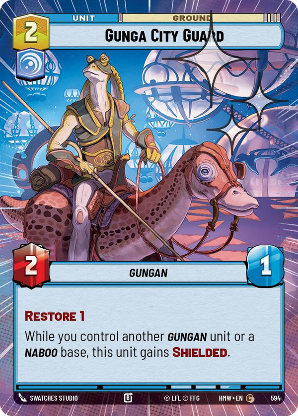 Gunga City Guard (Hyperspace Foil) (HMW 594) - Star Wars Unlimited