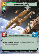 Invasion Lander (Hyperspace Foil) (HMW 621) - Star Wars Unlimited