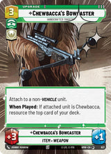 Chewbacca's Bowcaster - Handcrafted Tradition (Hyperspace Foil) (HMW 637) - Star Wars Unlimited