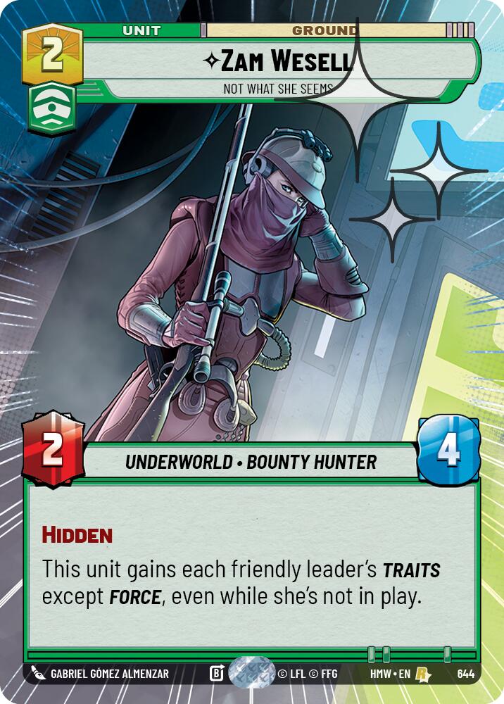 Zam Wesell - Not What She Seems (Hyperspace Foil)