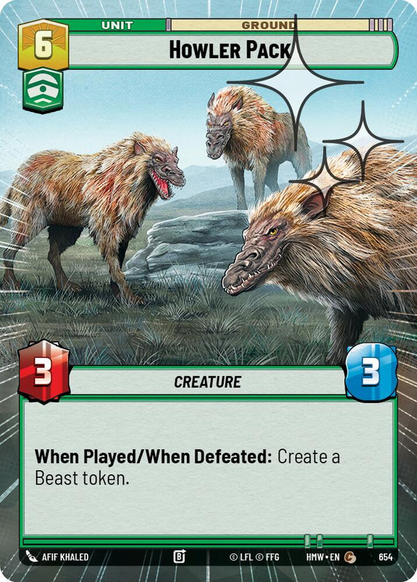 Howler Pack (Hyperspace Foil) (HMW 654) - Star Wars Unlimited