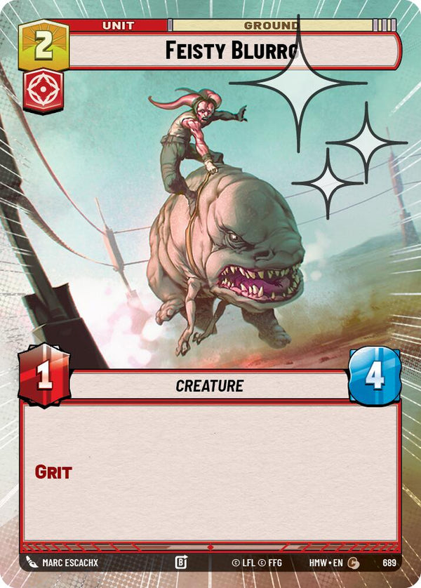 Feisty Blurrg (Hyperspace Foil) (HMW 689) - Star Wars Unlimited