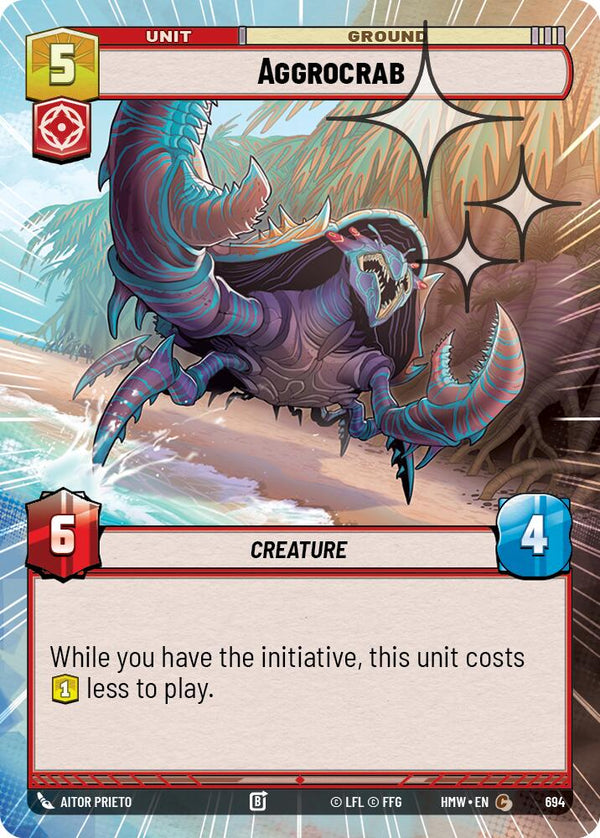 Aggrocrab (Hyperspace Foil) (HMW 694) - Star Wars Unlimited