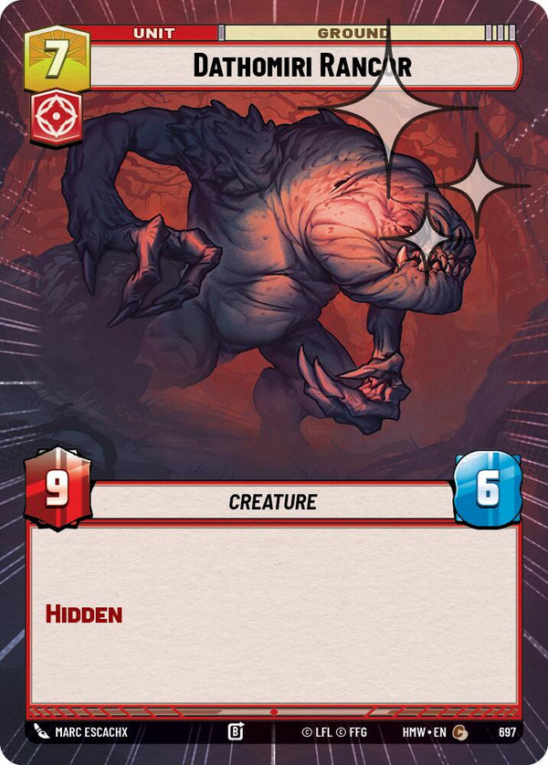 Dathomiri Rancor (Hyperspace Foil) (HMW 697) - Star Wars Unlimited