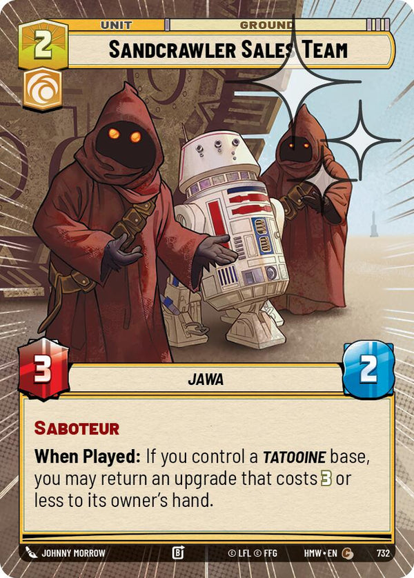 Sandcrawler Sales Team (Hyperspace Foil) (HMW 732) - Star Wars Unlimited