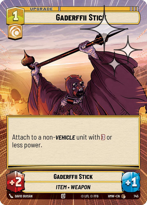 Gaderffii Stick (Hyperspace Foil) (HMW 745) - Star Wars Unlimited