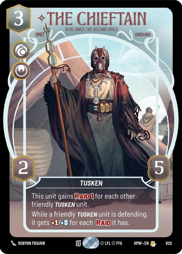 The Chieftain - Here Since the Oceans Dried (Prestige) (HMW 820) - Star Wars Unlimited