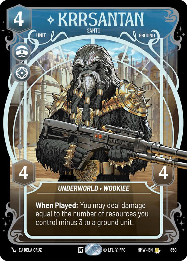 Krrsantan - Santo (Prestige Foil) (HMW 850) - Star Wars Unlimited