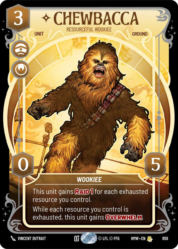 Chewbacca - Resourceful Wookiee (Prestige Foil) (HMW 859) - Star Wars Unlimited