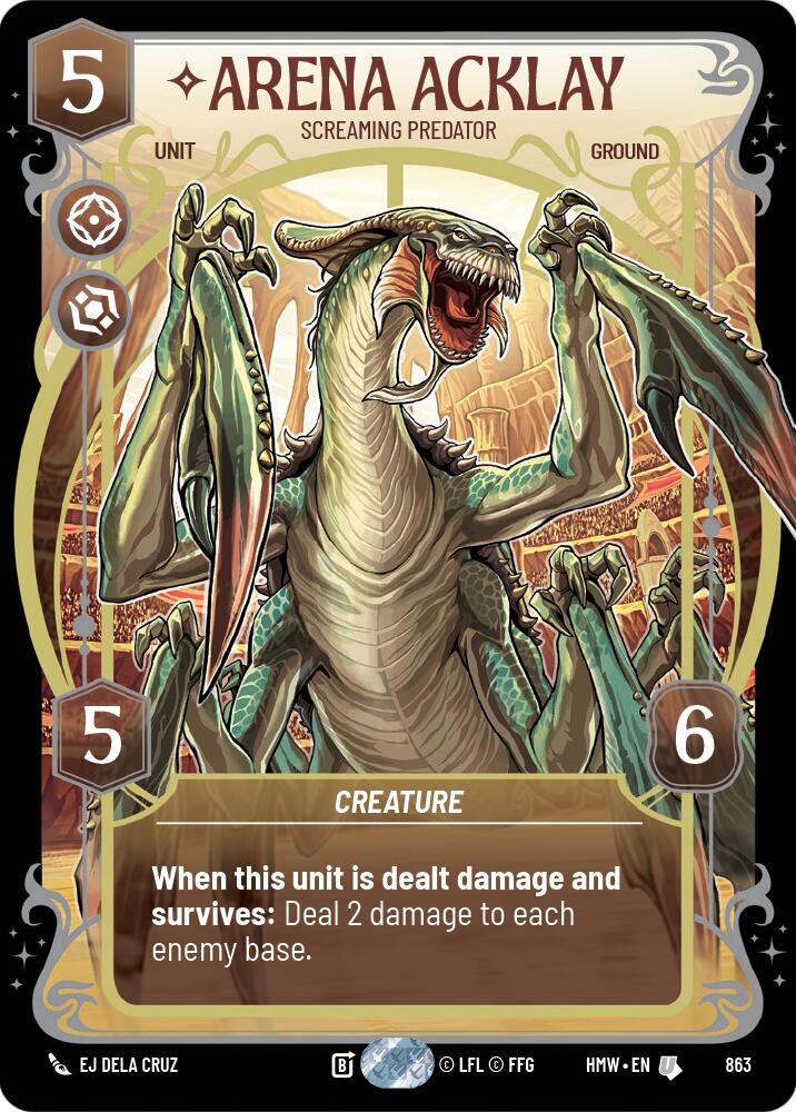 Arena Acklay - Screaming Predator (Prestige Foil)