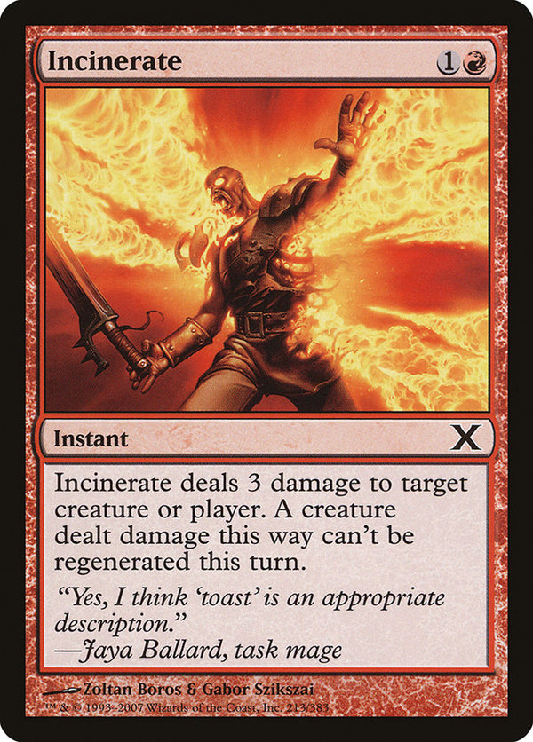 Incinerate - Magic: The Gathering