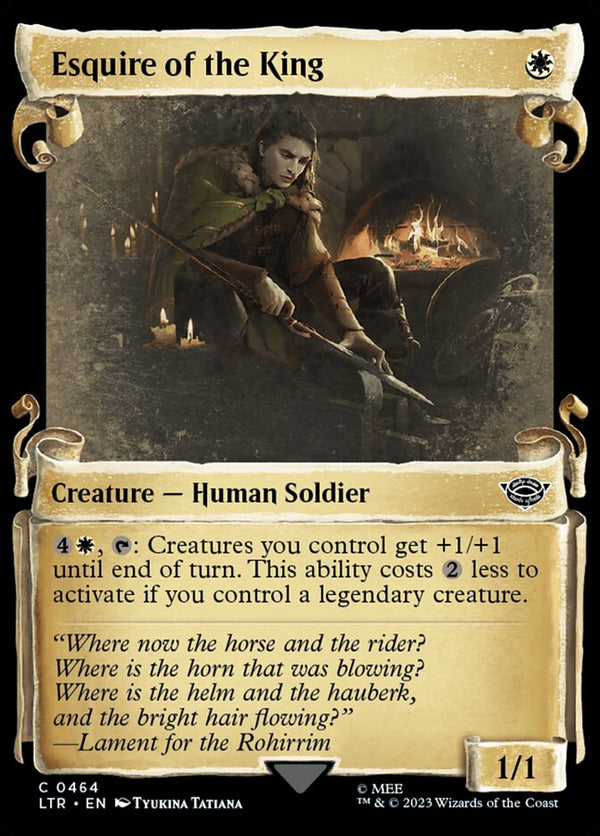 Esquire of the King (Showcase Scrolls) - Magic: The Gathering
