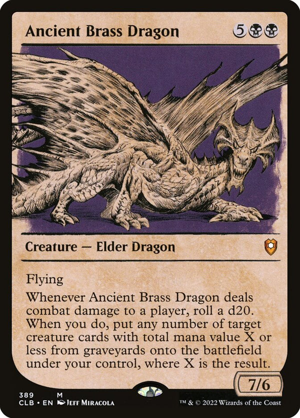 Ancient Brass Dragon (Showcase) - Magic: The Gathering