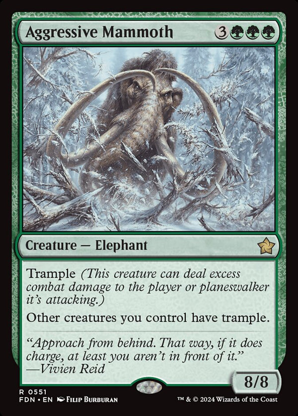 Aggressive Mammoth - Magic: The Gathering