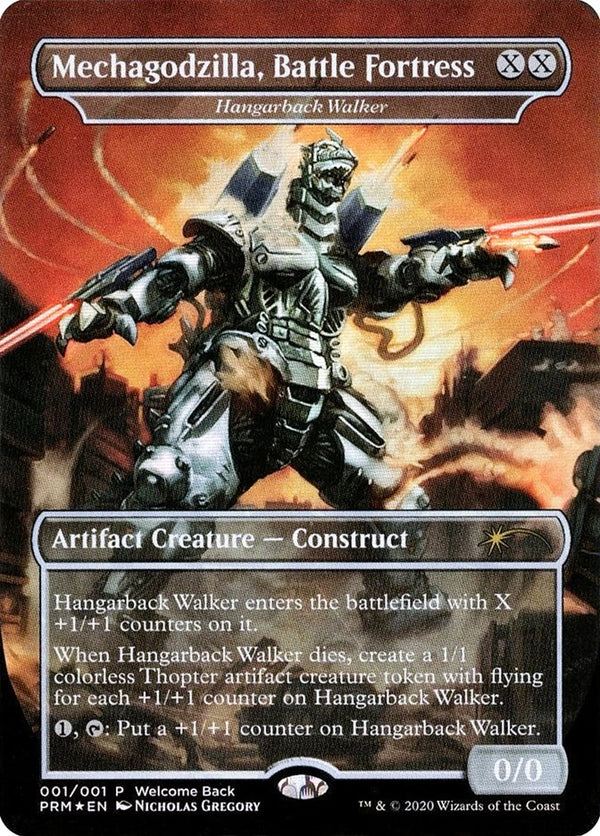 Mechagodzilla, Battle Fortress - Hangarback Walker (Welcome Back Promo) - Magic: The Gathering