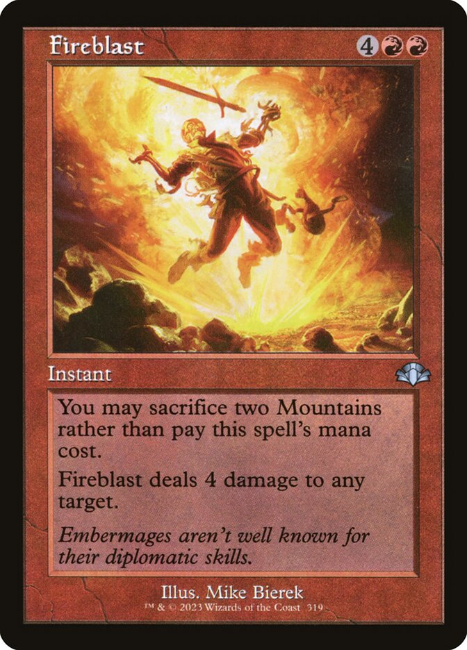 Fireblast (Retro Frame)