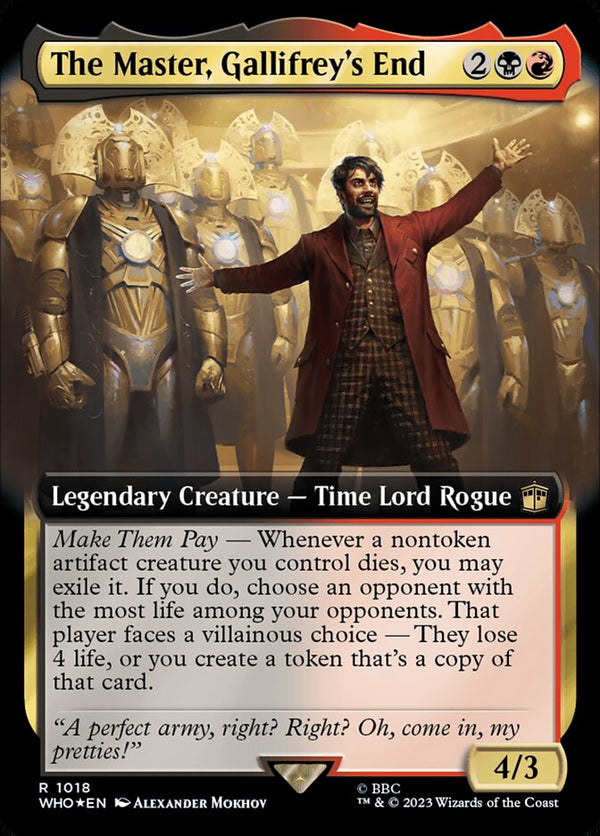 The Master, Gallifrey's End (Extended Art) (Surge Foil) - Magic: The Gathering