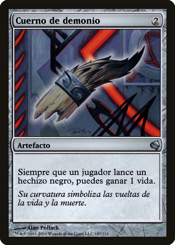 Demon's Horn (Spanish) - "Cuerno de demonio"