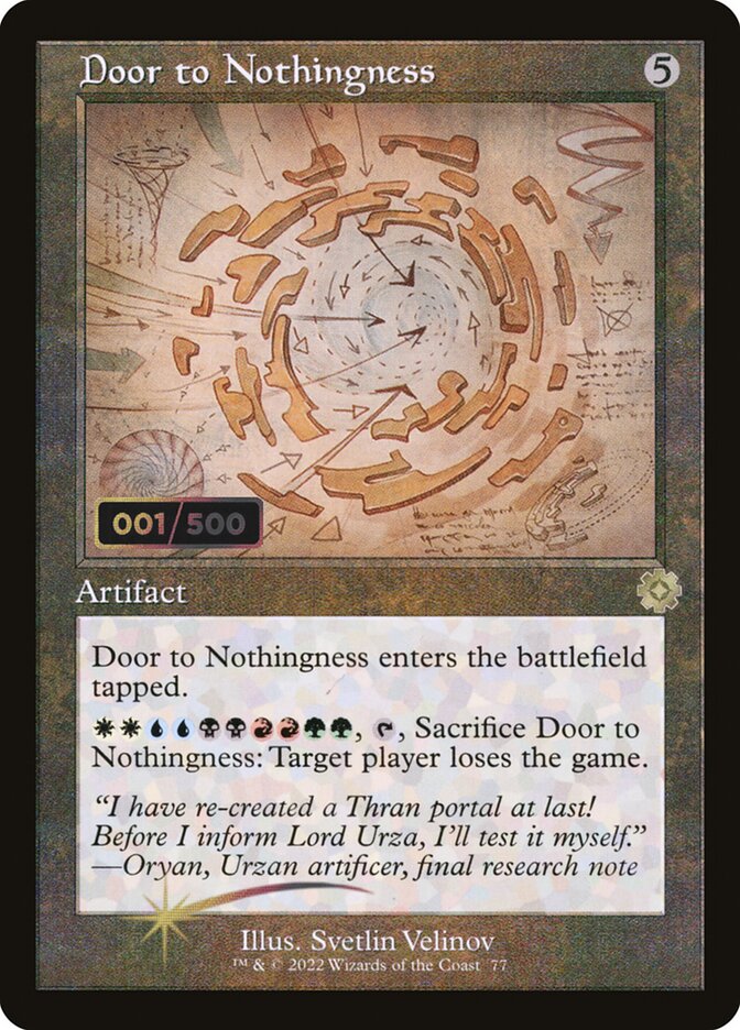 Door to Nothingness (Schematic) (Serial Numbered)