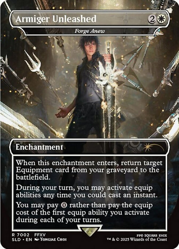 Armiger Unleashed - Forge Anew (Rainbow Foil) (SLD 7002) - Magic: The Gathering