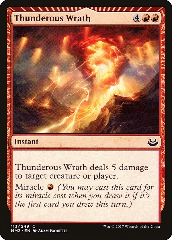 Thunderous Wrath - Magic: The Gathering