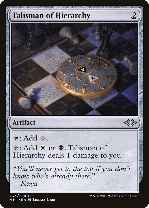 Talisman of Hierarchy - Magic: The Gathering