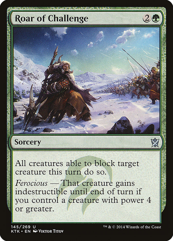 Roar of Challenge - Magic: The Gathering