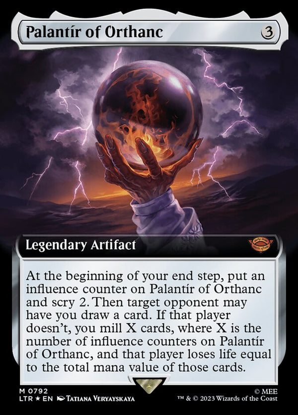 Palantir of Orthanc (Extended Art) (Surge Foil) - Magic: The Gathering