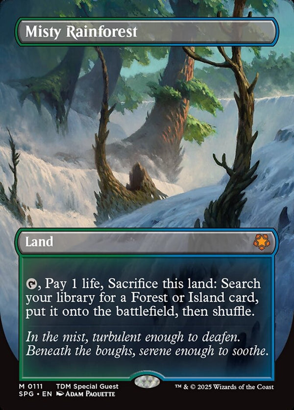 Misty Rainforest (Borderless) - Magic: The Gathering